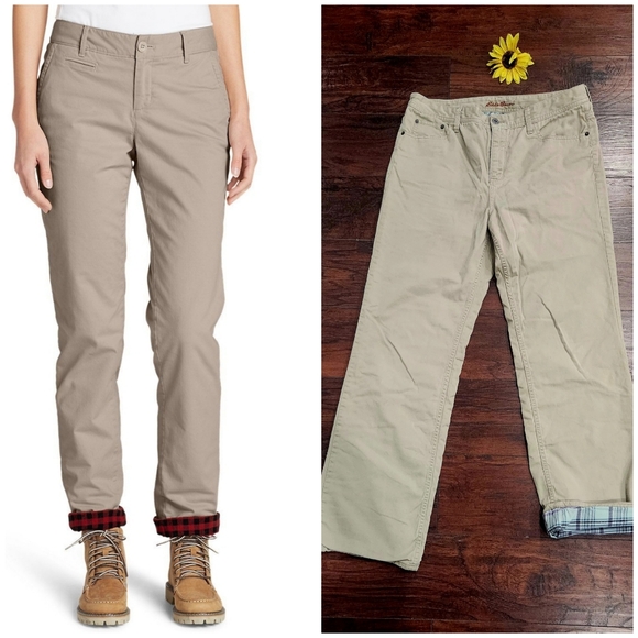 Eddie Bauer Pants - Eddie BAUER CHINO Flannel-Lined Pants